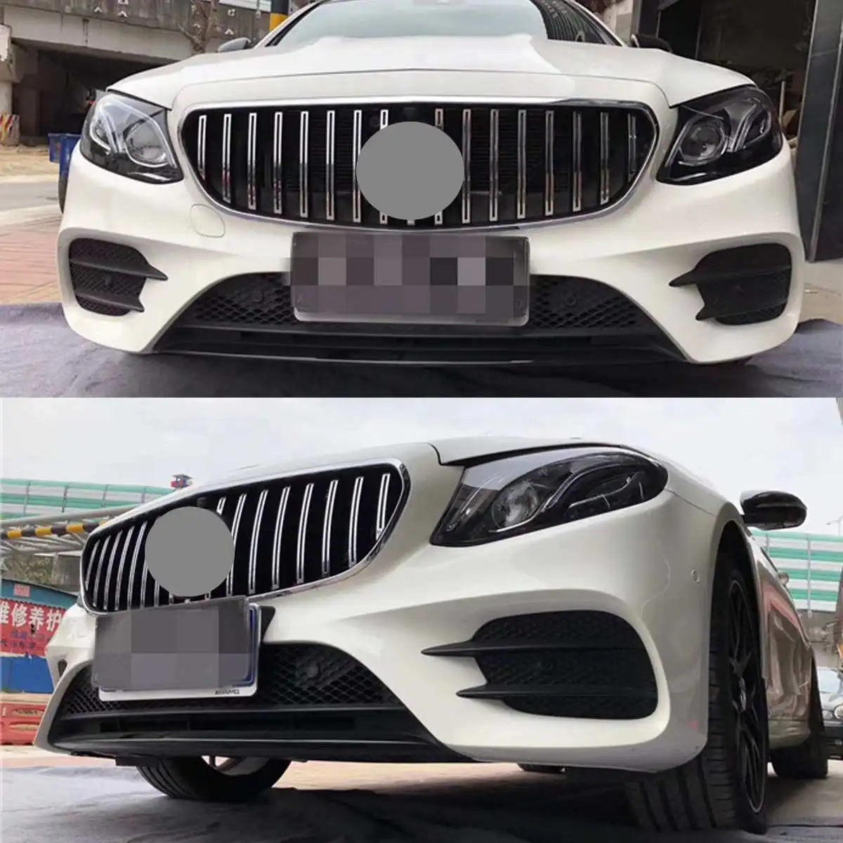 W213 Grill GT R/Алмазный автомобильный гриль для Mercedes для Benz W213 E200 E300 E400 E43 Для AMG- без эмблемы