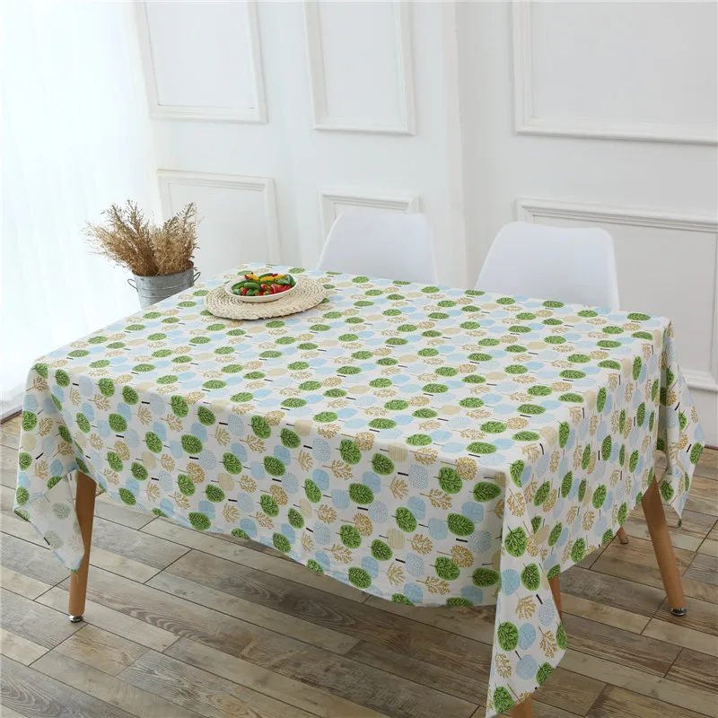 

Modern Style Table Cloth For Home Plant Printed Decoration Used Dinner Nappe Spandex Table Covers Mexican Party Decorations
