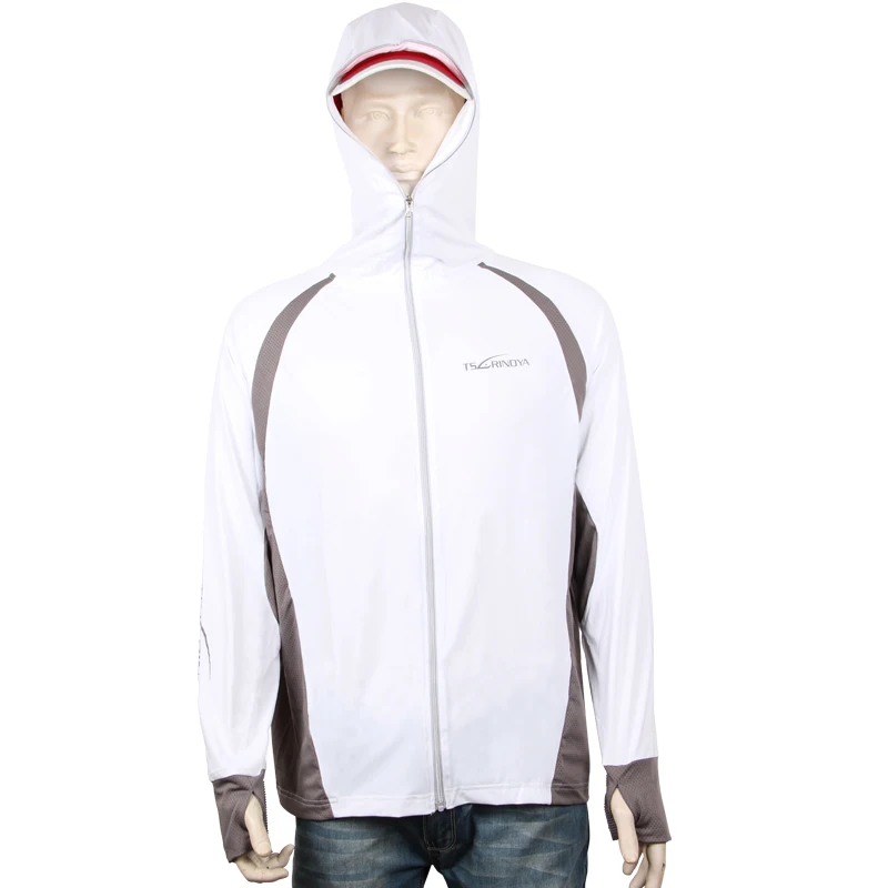 Buy Quick Dry Long Sleeve Sun Protection Hooded Outdoor Camping Hiking Fishing