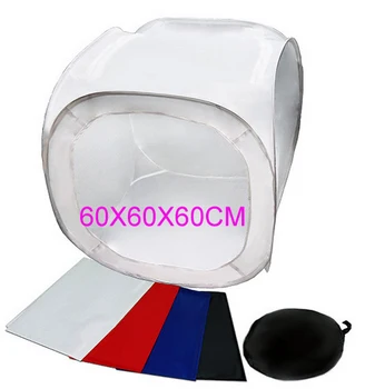 

60 x 60cm/photo tent Photo/Photography Studio Light soft box Shooting Tent Softbox Box +portable bag+ 4 Backdrops
