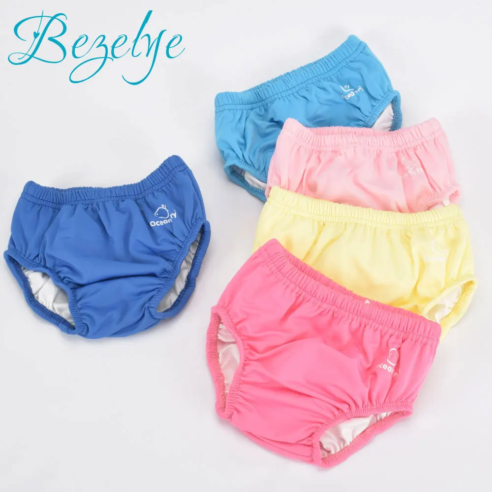 

1PC Baby Swim Diaper 3 Colors Newborn Swimming Nappy for Boys Waterproof Girls Swimming Pants for Children Cute Baby Swim Diaper