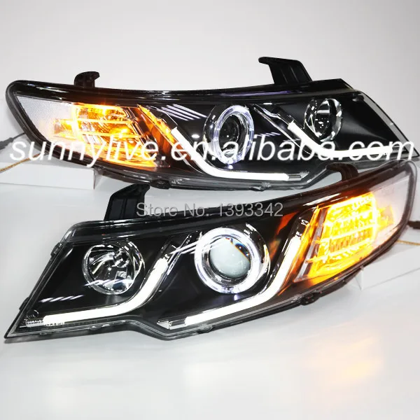 Светодиодная лента ангельские глазки для KIA Forte Cerato фара 2009 2012 года LDV2|eye make up art|strip
