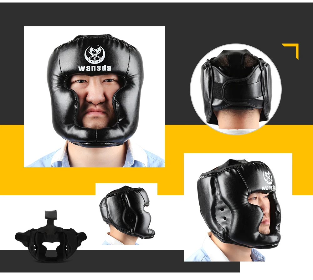 Wansda WSD - 2005 Boxing Protection Headgear Head Guard Kick Training Helmet