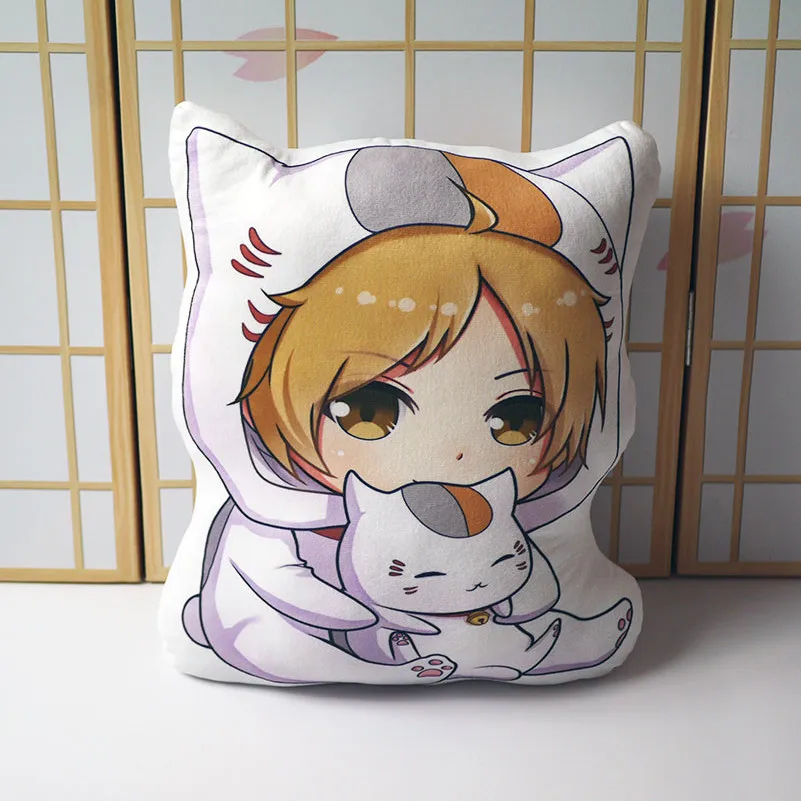 Natsume Yuujinchou Подушка Игрушка Аниме Такаши Мадара милый кот короткая плюшевая Мягкая кукла двухсторонняя наволочка 42 см для подарка