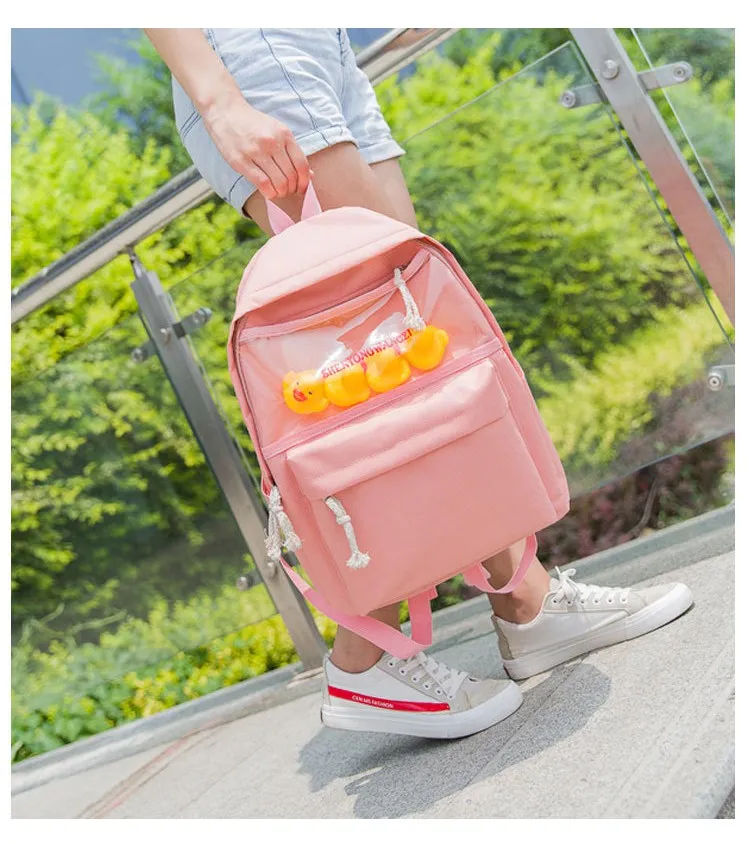 Pato Mochila Saco de Ombro Ocasional Da
