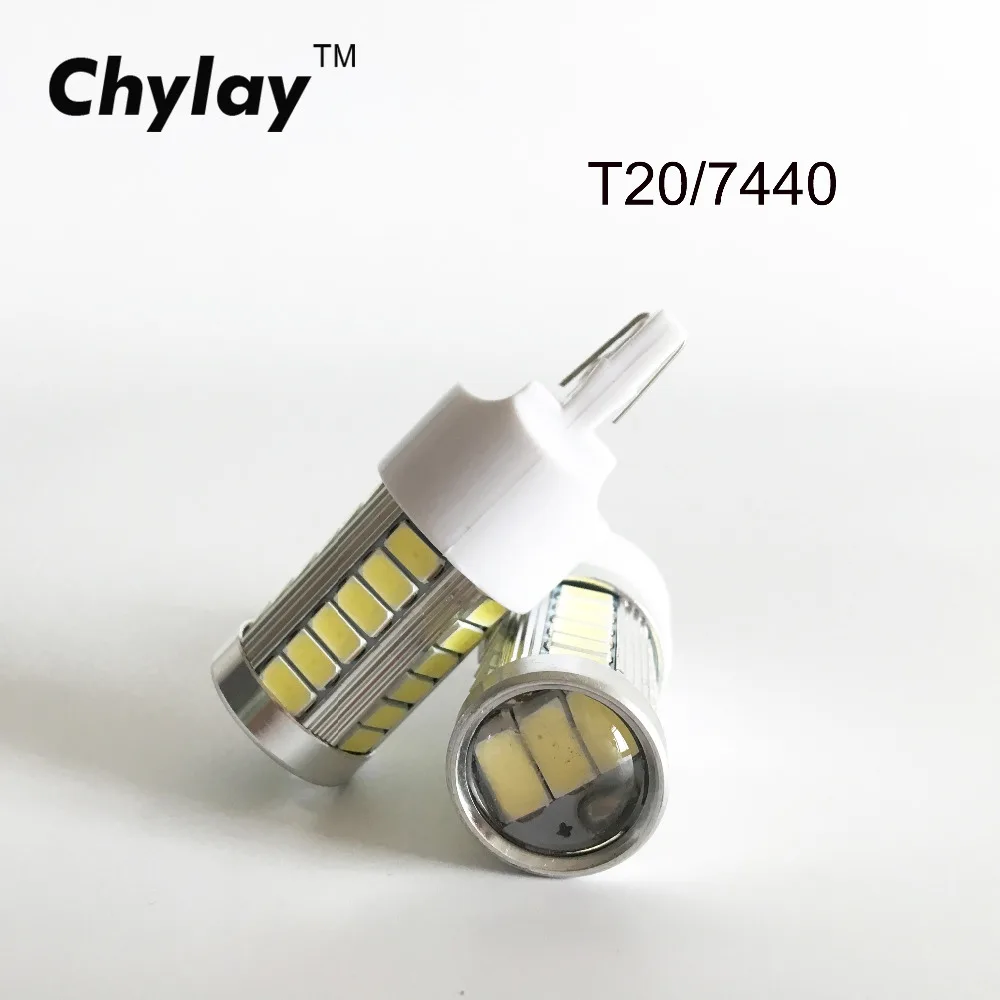 2X T20 7440 33 SMD 5630 Автомобильные светодиодные указатели поворота противотуманные
