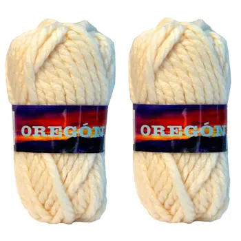 

Or-pack 2 tangles from wool color White Pearl 008