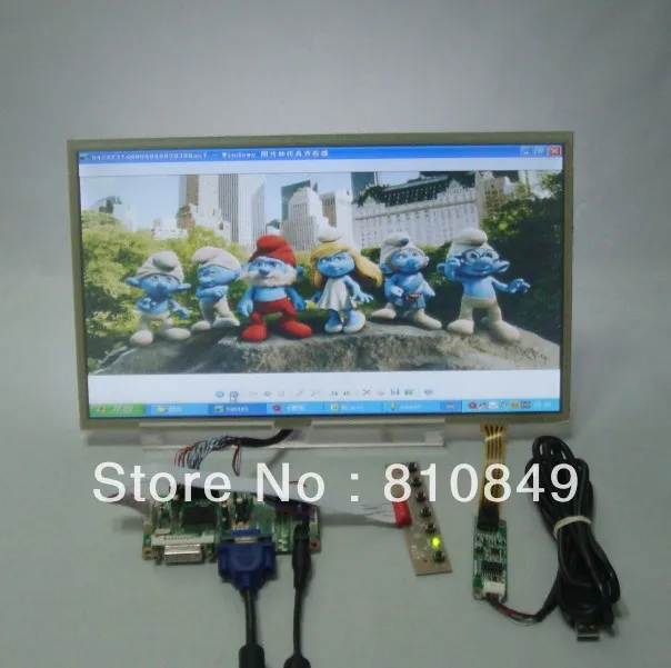 DVI+VGA Lcd Control board+14inch 1366*768 lcd panel LTN140AT07 Lcd +Touch Screen LTN140AT02 LTN140AT07 LP140WH1 BT140XW02