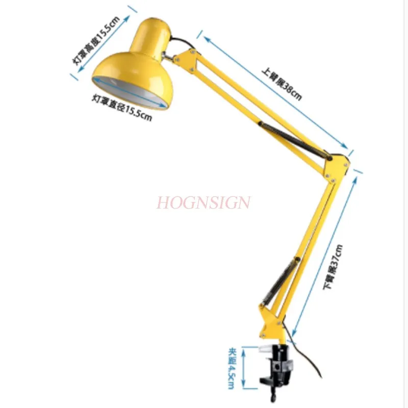 Led Table Lamp Eye Long Arm Clip Folding Dormitory Bed Student Learning Desktop Work Nail Art Sale dc24v 2ch relay wireless remote control switch receiver transmitter learning 315 433 normally open closed door access led lamp