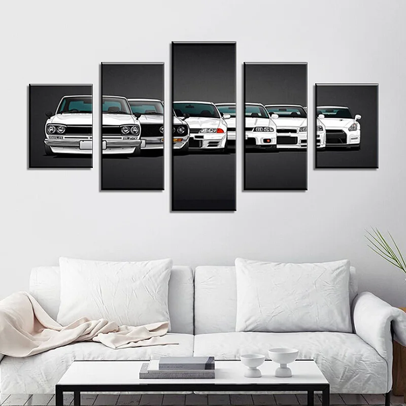 5 шт. Diy автомобильные составные наклейки на стену домашний плакат самоклеящаяся картина украшение дома