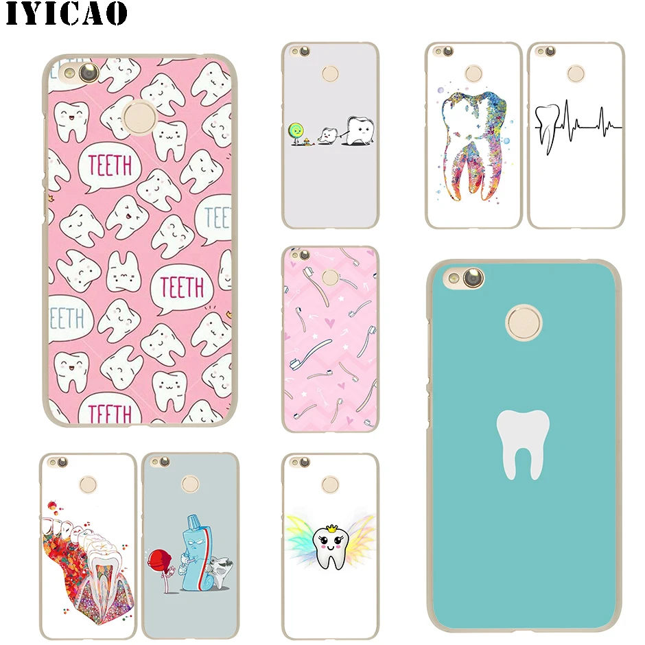 

IYICAO Teeth Tooth Hard Case for Redmi 6A 4A S2 Note 7 3 4 4X 6 5 Pro 5A Prime Plus for Redmi Go