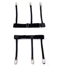 2 предмета панк Для мужчин Для женщин джентльмен ног бедра эластичная Рубашка Остается подвязки для чулок рубашка держатель