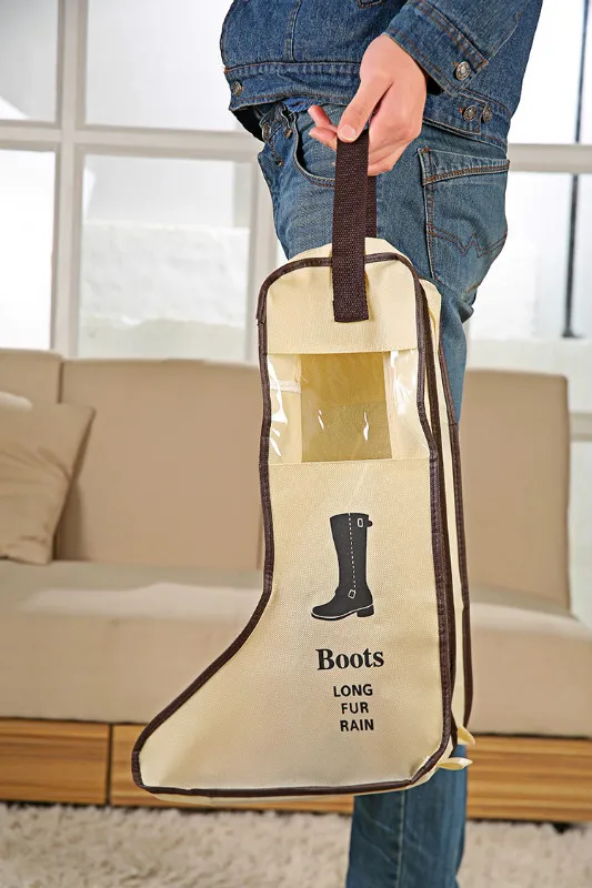 Portable High Heel Shoes Storage Bags Hanging Closet Shoe Cover Boots