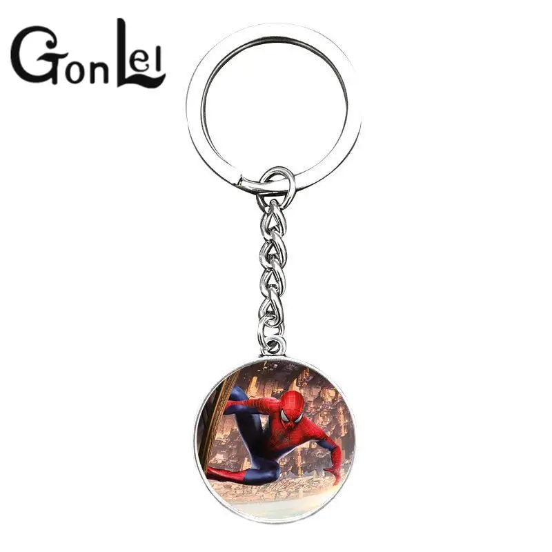 

Spider-Man: Far From Home Fashion The Avengers Hero Anime Keyring Spiderman Keychain Cartoon Keychain Child Gifts