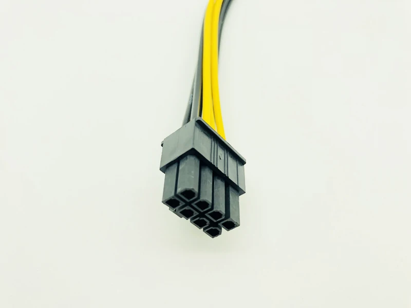 5pcs 6 Pin Feamle to 8 Pin Male PCI Express Power Converter Cable CPU Video Graphics Card 6Pin to 8Pin PCIE Power Cable for BTC-3