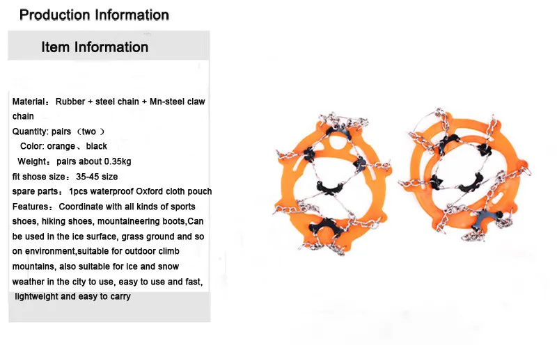 Пеший Туризм подняться снег лед скобы схватив коготь Нескользящая шипы Обувь цепи зажимы