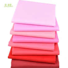 Chainho, 8 шт., розовый сплошной цвет серии, печатных саржевая хлопковая ткань, Лоскутная Ткань, DIY шитье и материал для стеганых изделий для малышей и детей