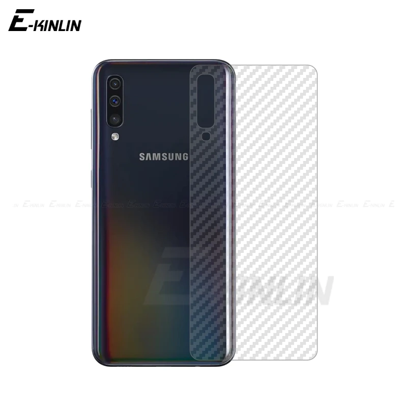 Прозрачная мягкая 3D задняя пленка из углеродного волокна для Samsung Galaxy A90 A50 A60 A70 A80