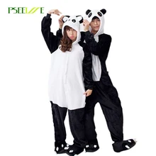Pyjamas women Panda Onesies for adults sleep lounge pajamas Panda sleepwear Flannel Animal pajamas one piece