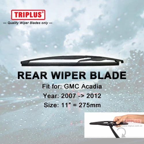 リアワイパーブレード用gmcアカディア(2007 2012) 1ピース11 "275ミリメートル、車のリアウインドスクリーンワイパーバック