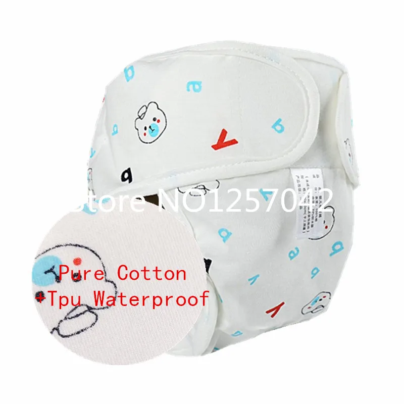 Murah Kapas Bayi Popok Popok Reusable Mudah Dicuci Kain Popok Popok Cover Tahan Air Bayi Baru Lahir Traning Celana Dalam Popok Saku