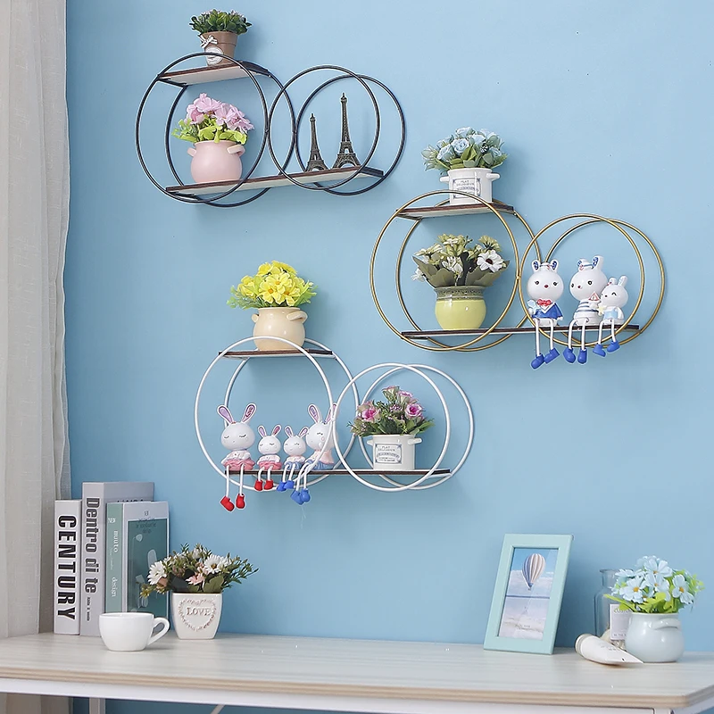 

Northern Europe modern simple originality iron art kitchen living room wall decorate accept clapboard Free of punch supporter