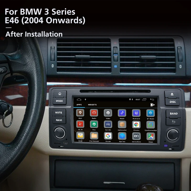 Discount Junsun 7" Navigation WIFI Android 8.1 2+32GB Car Multimedia Player GPS Navi Auto DVD Radio for BMW E46 M3 Rover 75 MG ZT 2