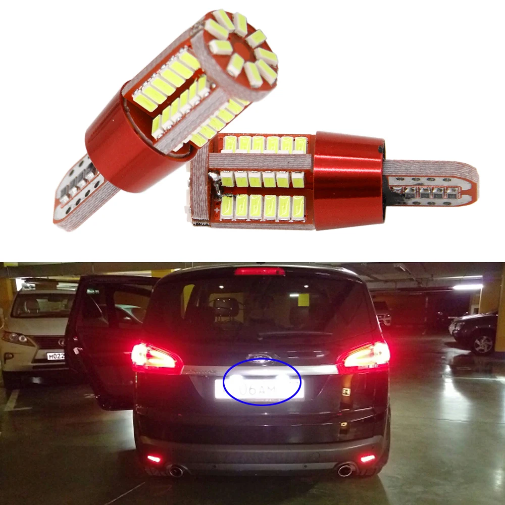2 x T10 W5W License Number Plate Light LED Bulbs Lamp For Hyundai