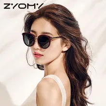 Zyomy ретро солнцезащитные очки, аксессуары для очков очки для вождения брендовые дизайнерские поляризованные винтажные очки градиентные цветные линзы