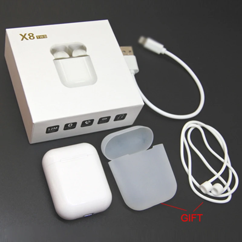 XLSTO IFANS  FX8  AFANS MINI Bluetooth Earphone Double ear Earbuds TWS Wireless Air pods Headsets with Mic for iPhone Android