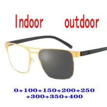 Прогрессивные многофокальные очки, солнцезащитные очки с переходом, фотохромные очки для чтения, мужские очки для чтения, диоптрий ближнего света FML