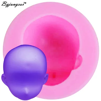 

Byjunyeor M629 Clay Head Face UV Resin Silicone Mold Fondant Chocolate Candy Lollipop Crystal Epoxy Soft Clay Bake Tools