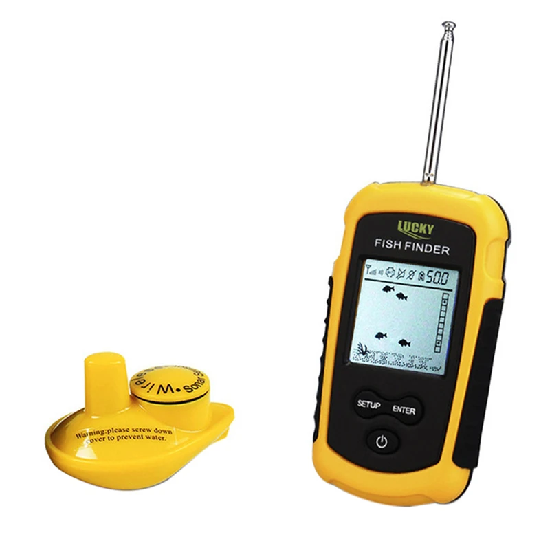 اللاسلكية صياد السمك سونار Fishfinder 40 m مدى عمق المحيط بحيرة البحر الصيد جديد صياد السمك