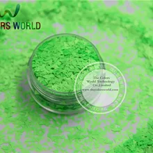 Устойчив к растворителям блеск неоновый матовый зеленый цвета треугольная форма блеск для дизайна ногтей, средство для полировки ногтей своими руками аксессуары