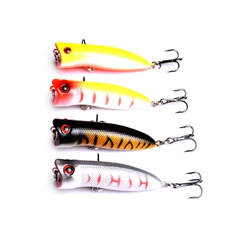 

YUZI 400pcs Popper Fishing Lures Artificial Bait 5.5cm 5.5g Plastic Minnow Fishing Tackle