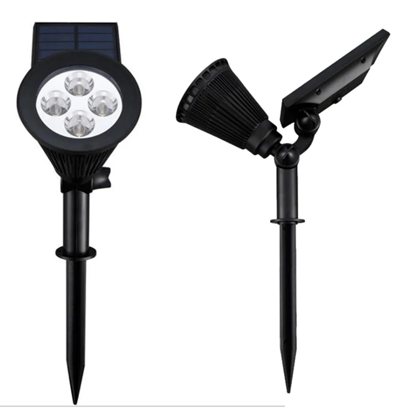 Solar do Jardim Holofotes ao ar Livre à Prova Movido a Energia Solar Lâmpadas Lâmpada Levou d' Água Abs 4leds Parede Luzes Gramado Luz Led 18 Do Jardim Levou Holofotes Ao Ar Livre