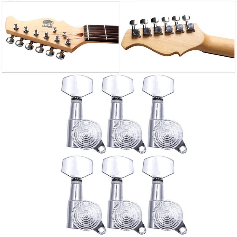 Set of 6 Guitar String Tuning Pegs Locking Tuners Keys Machine Heads
