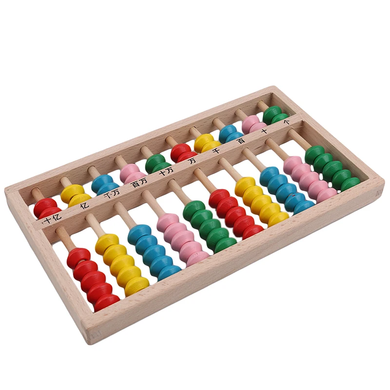 

Colorful Wooden Abacus Mental Arithmetic Learning Math Enlightenment Wisdom Early Learning Toys Give Children