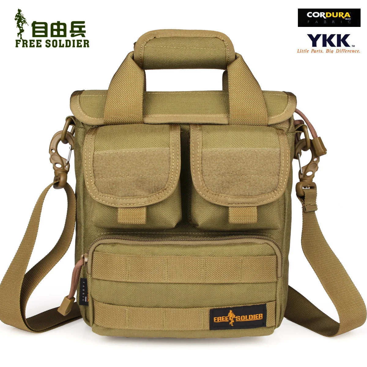 Free shipping 2014 outdoor senior tactical messenger bag cordura