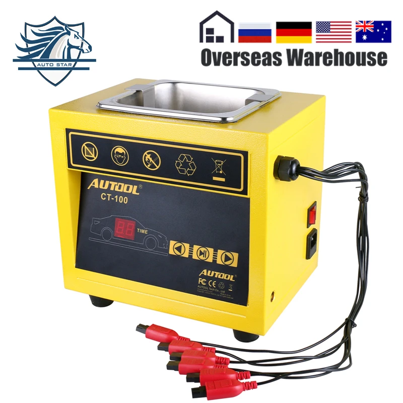 AUTOOL CT 100 MINI Fuel Injector Cleaner 110V/220V Car Motorcycle Auto