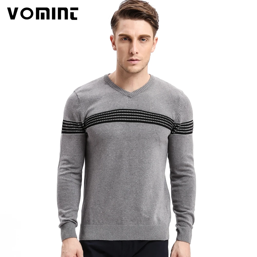 Vomint Brand 2017 Mens Sweaters Pullovers Striped England