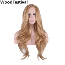 long blonde wavy wig 65cm heat resistant synthetic hair wigs women wig blonde wigs for african american women WoodFestival long blonde wavy wig 65cm heat resistant synthetic hair wigs women wig blonde wigs for african american women WoodFestival