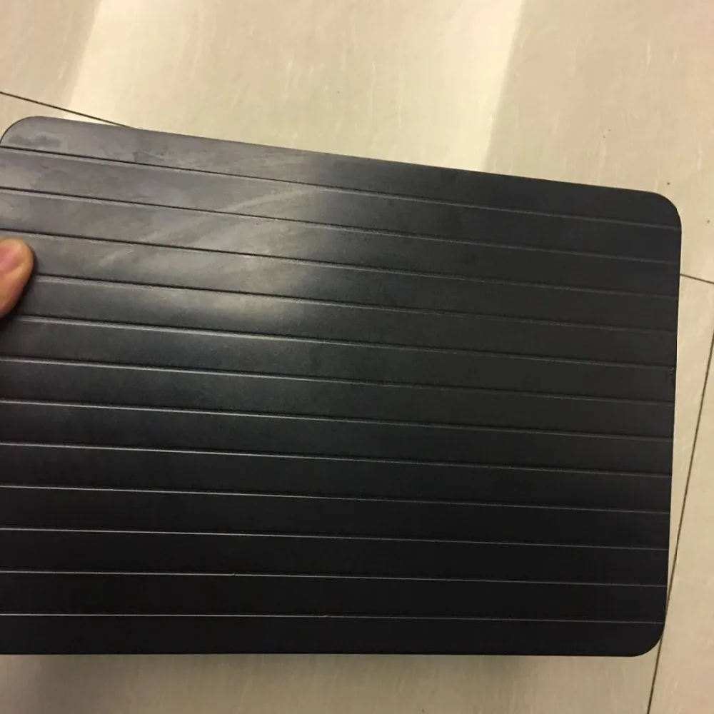 Promotion price Fast Defrosting Tray Plate Frozen Safe Aluminum Defrost Meat Defrost Tray Thaw 23*16.5cm Dropshipping