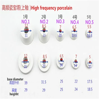 

High frequency porcelain ID7 mm/High temperature resistant Pyramid-shaped porcelain tube /ceramic gasket /insulation porcela