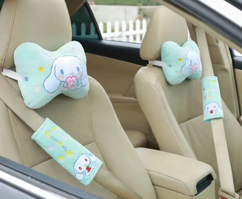 1 пара caroon Stella Cinnamoroll dooroll doraemon плюшевая Автомобильная подушка на шею защитный