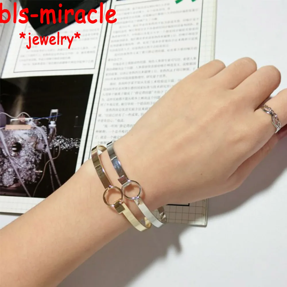 Pulsera de oro pl brazalete regalo amor joyas dorado pelota cristal nuevo