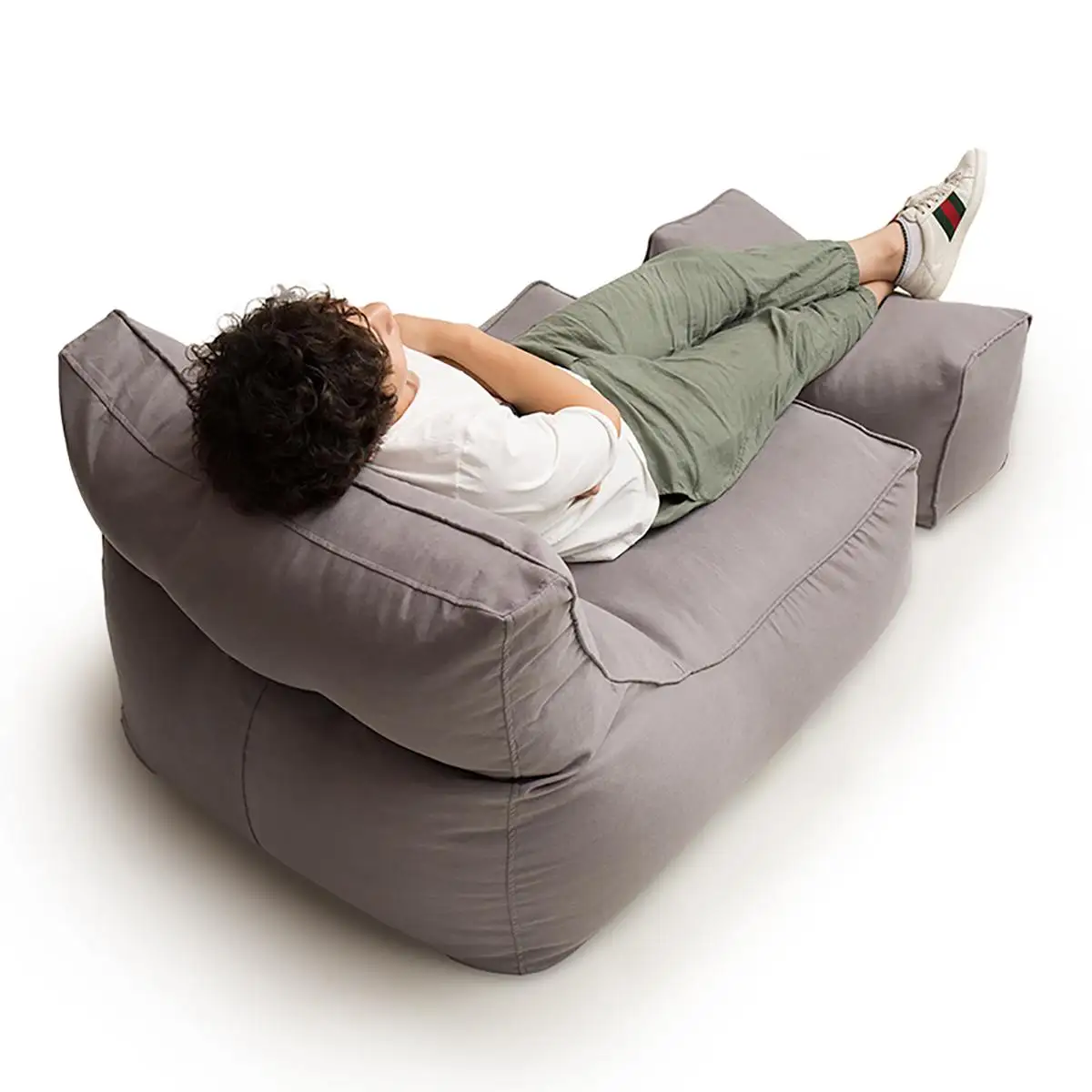Ленивый BeanBag чехлы для диванов стулья без наполнителя льняная ткань шезлонг кресло мешок пуф слоеного дивана татами мебель для гостиной