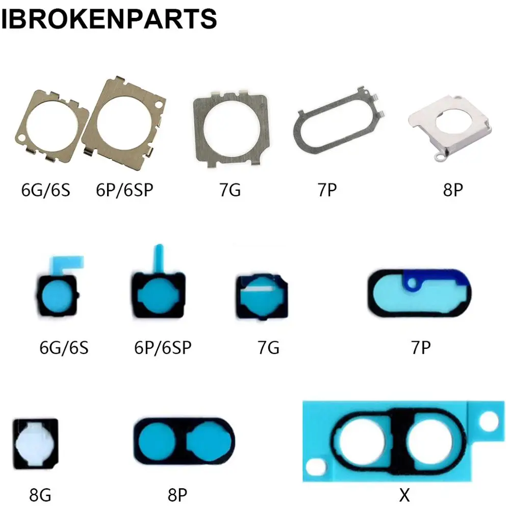 2 комплекта задняя камера держатель металлический противоударный экранированный пенопласт для iPhone 6 6s 7 8 plus X XR XS Max задняя камера прокладки-губки клей