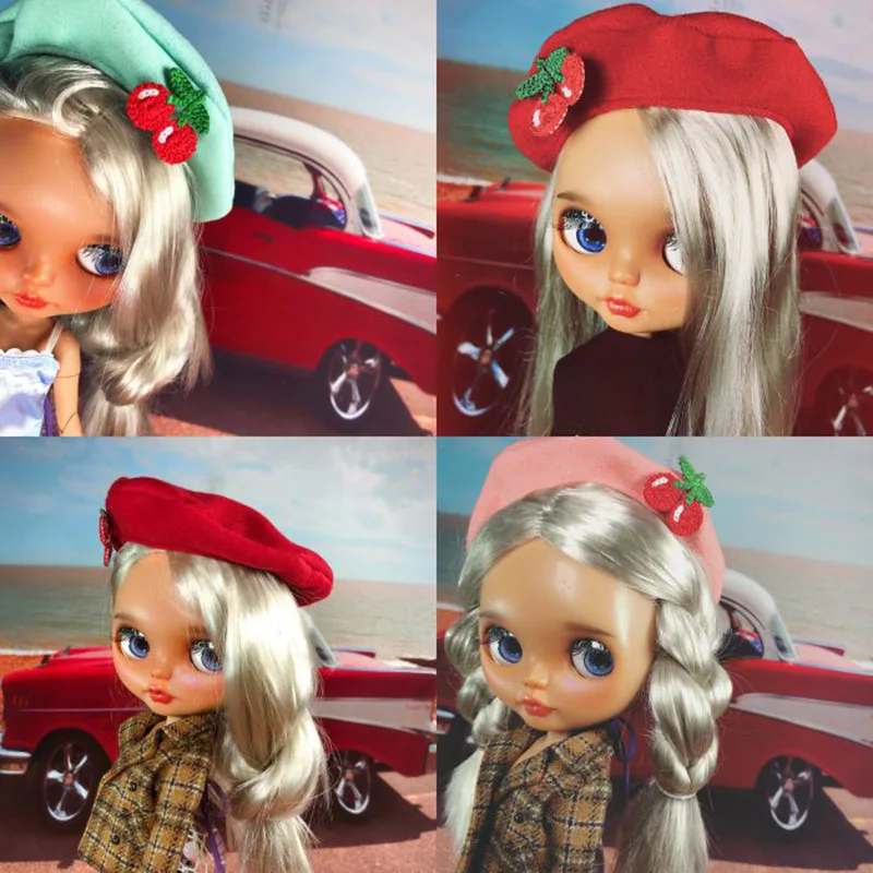 1 шт. симпатичный ретро Зимний берет шляпа для кукол Blyth 1/6 аксессуары | Игрушки и