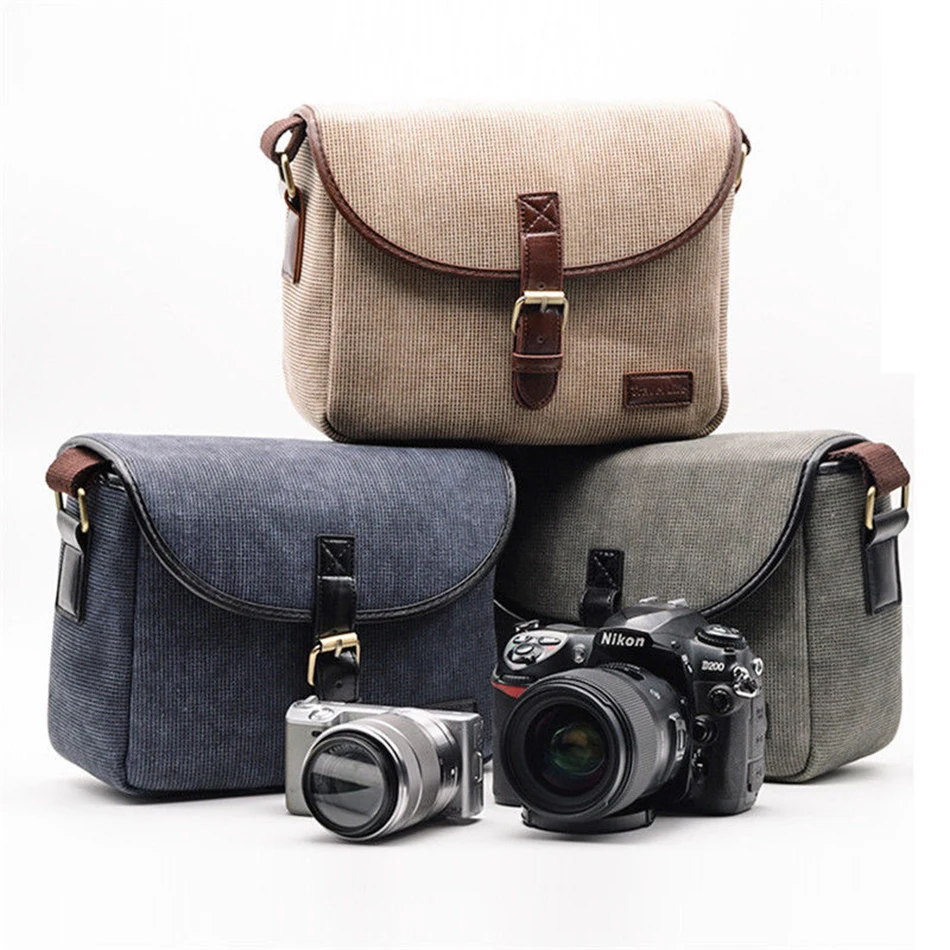 Latest Product  Canvas Travel Shoulder Bag Camera Case For DSLR Canon EOS 1200D 100D 450D 500D 550D 600D 650D 700D  